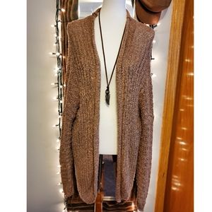 Brown knit cardigan size medium